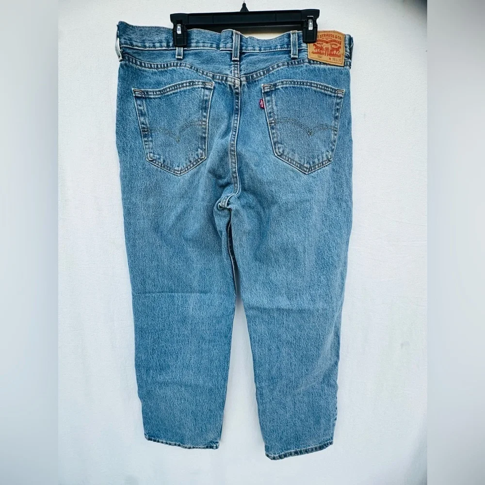 Levi's 550 Blue Relaxed Fit Jeans Classic Denim Style# A1